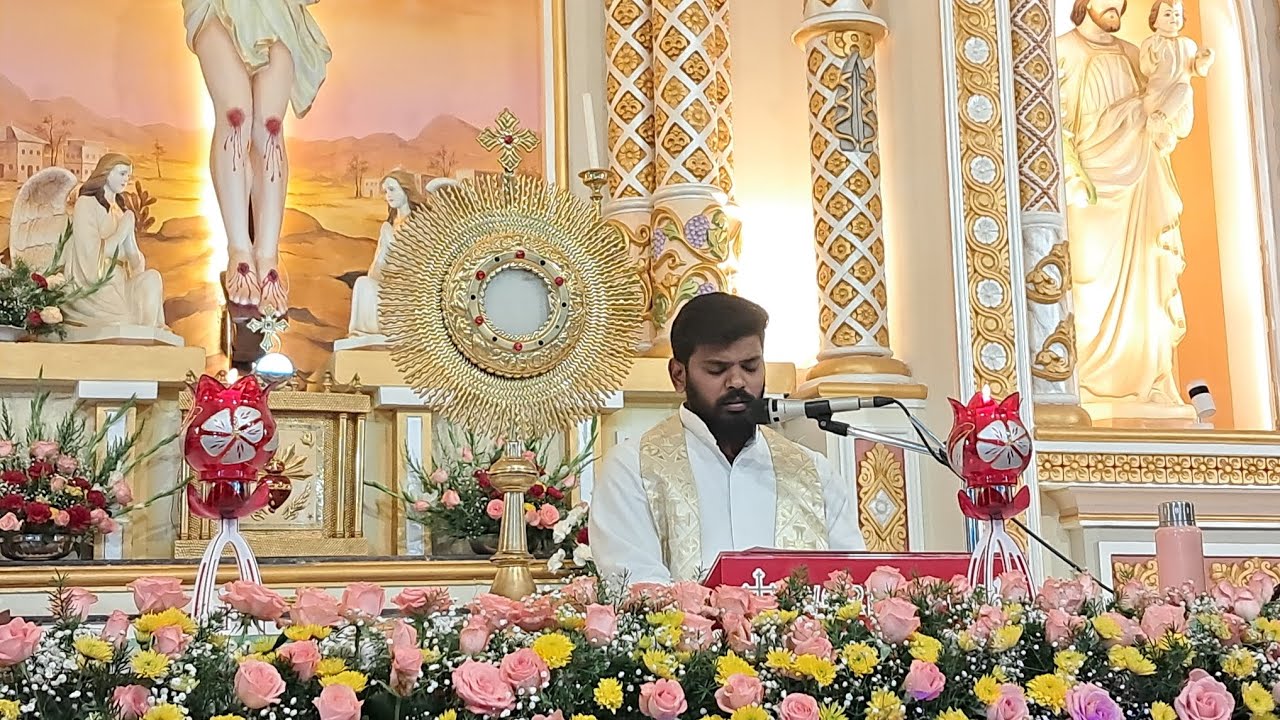 வேதனையிலும் இறைவனை புகழ்ந்து பாடுவோம் || நற்கருணை ஆராதனை || Fr.Anto Jenish 