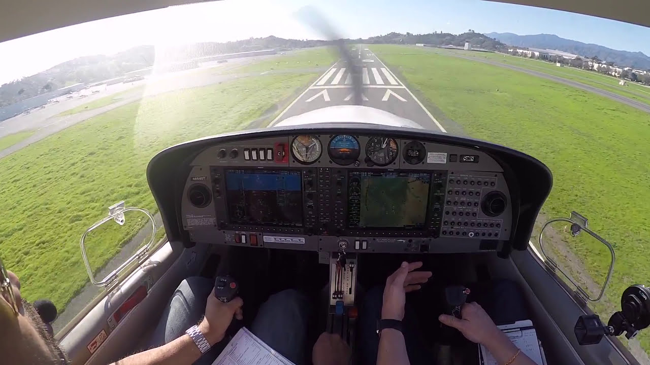 Diamond DA40 Landing