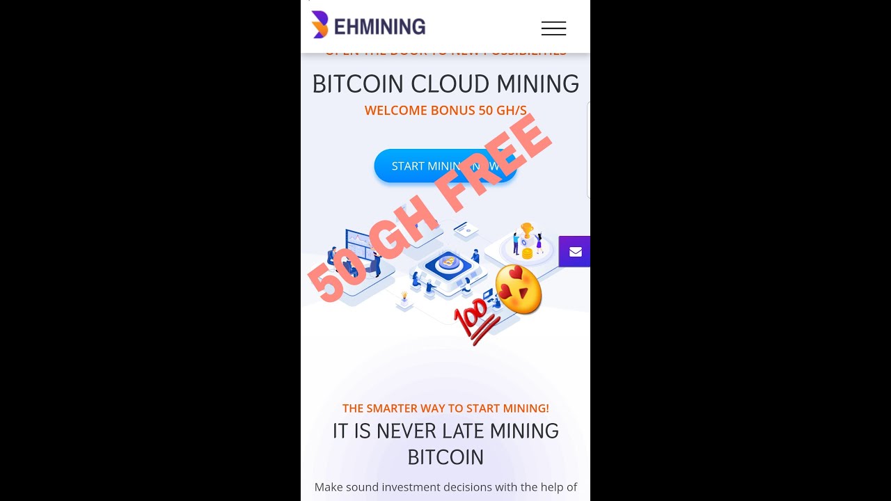 تعدين بتكوين 50 هاش مجانا/behmining.co/ بونص فيديو سارع😍🔥