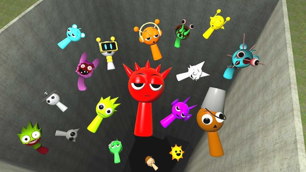 ÇUKURA SPRUNKİ AİLESİNİ SPARTAN KİCKLE ATIYORUM ÇOK DERİN GARRY'S MOD
