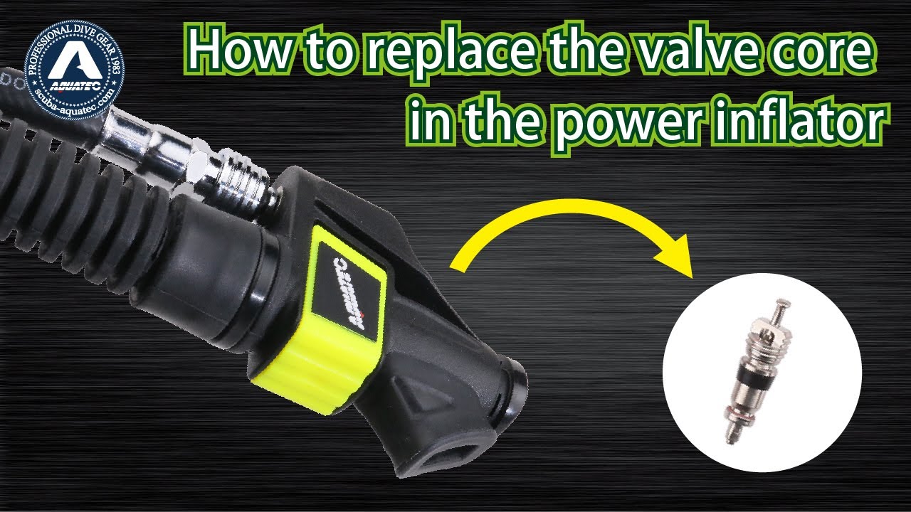 【 Scuba-Aquatec Diving Gear Guide】 How to replace the valve core in the power inflator PI-208