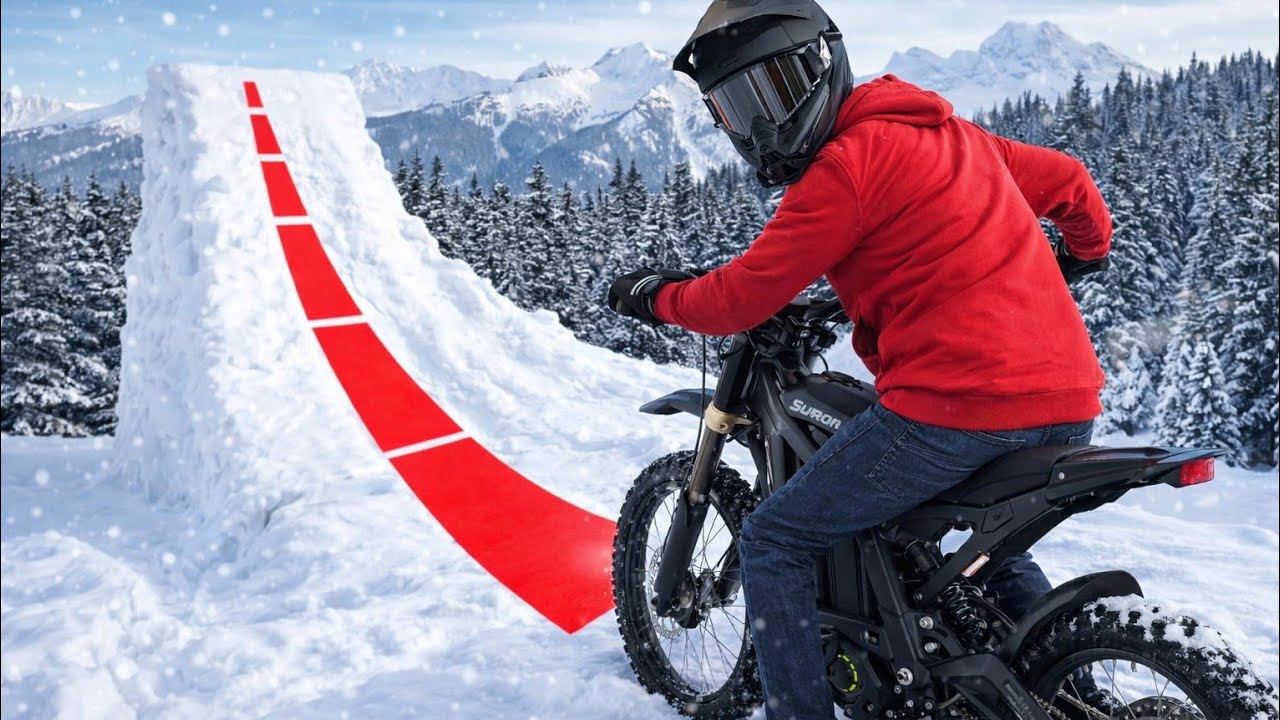 ⚡Electric bike Surron vs Snow ❄️