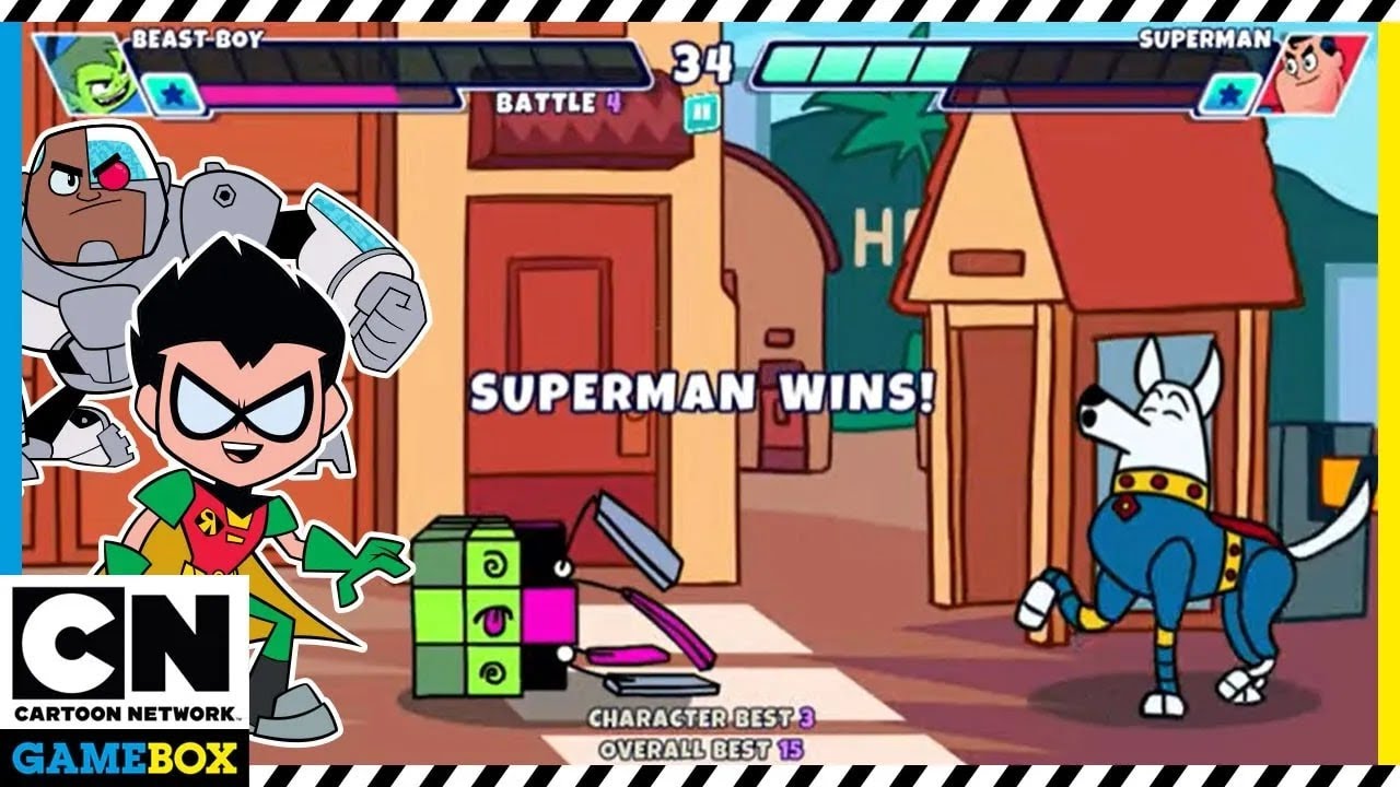 Teen Titans Game | Jump Jousts 2 Gameplay - Aqualad is the Champion | Cartoon Network GameBox