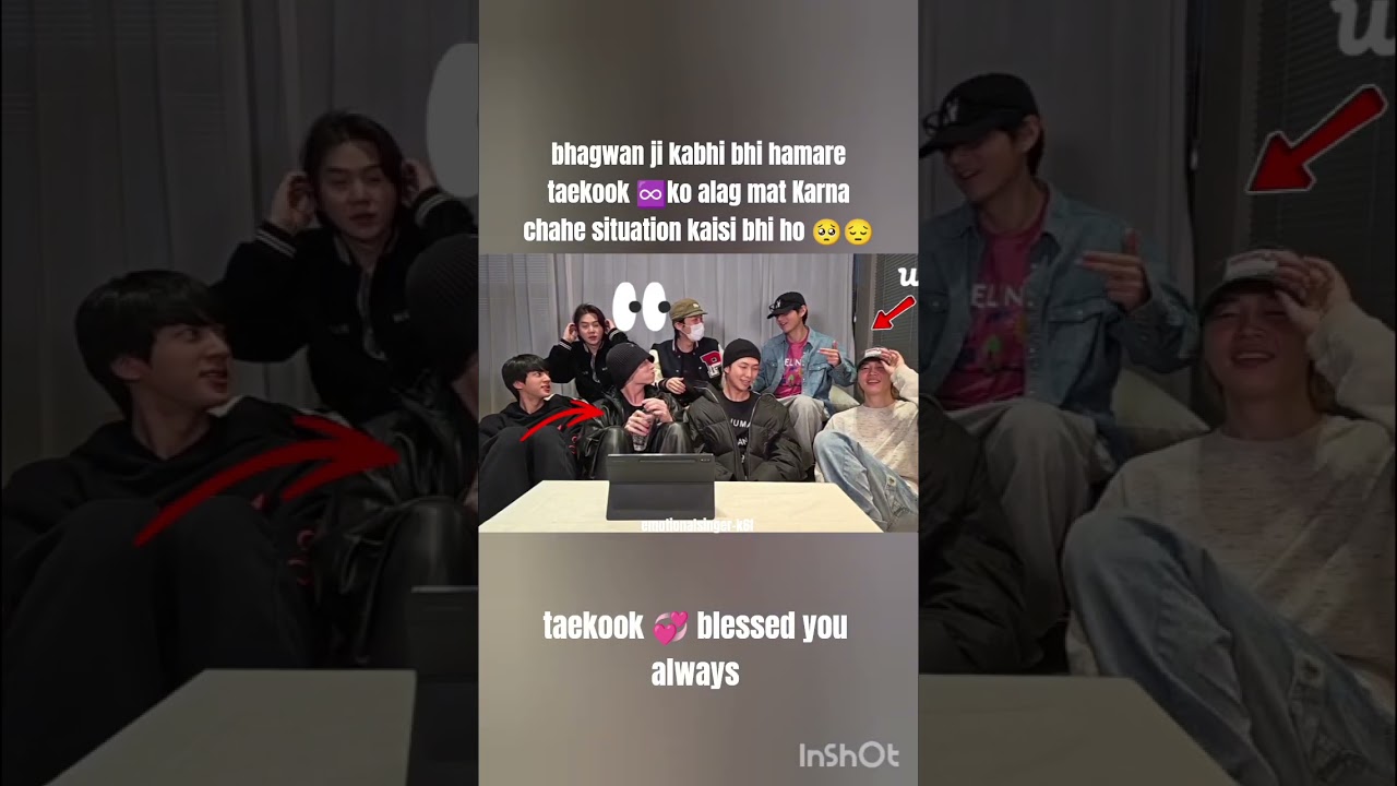 BTS ot7 live taekook 😍 cute moment