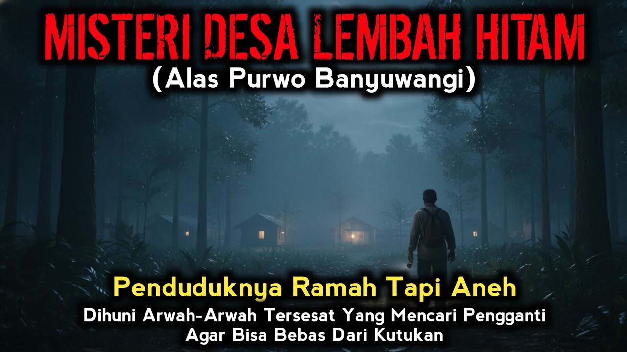 TERSESAT DI ALAS PURWO BERTEMU DESA MISTERIUS PENDUDUKNYA TANPA BAYANGAN - cerita horor kisah nyata