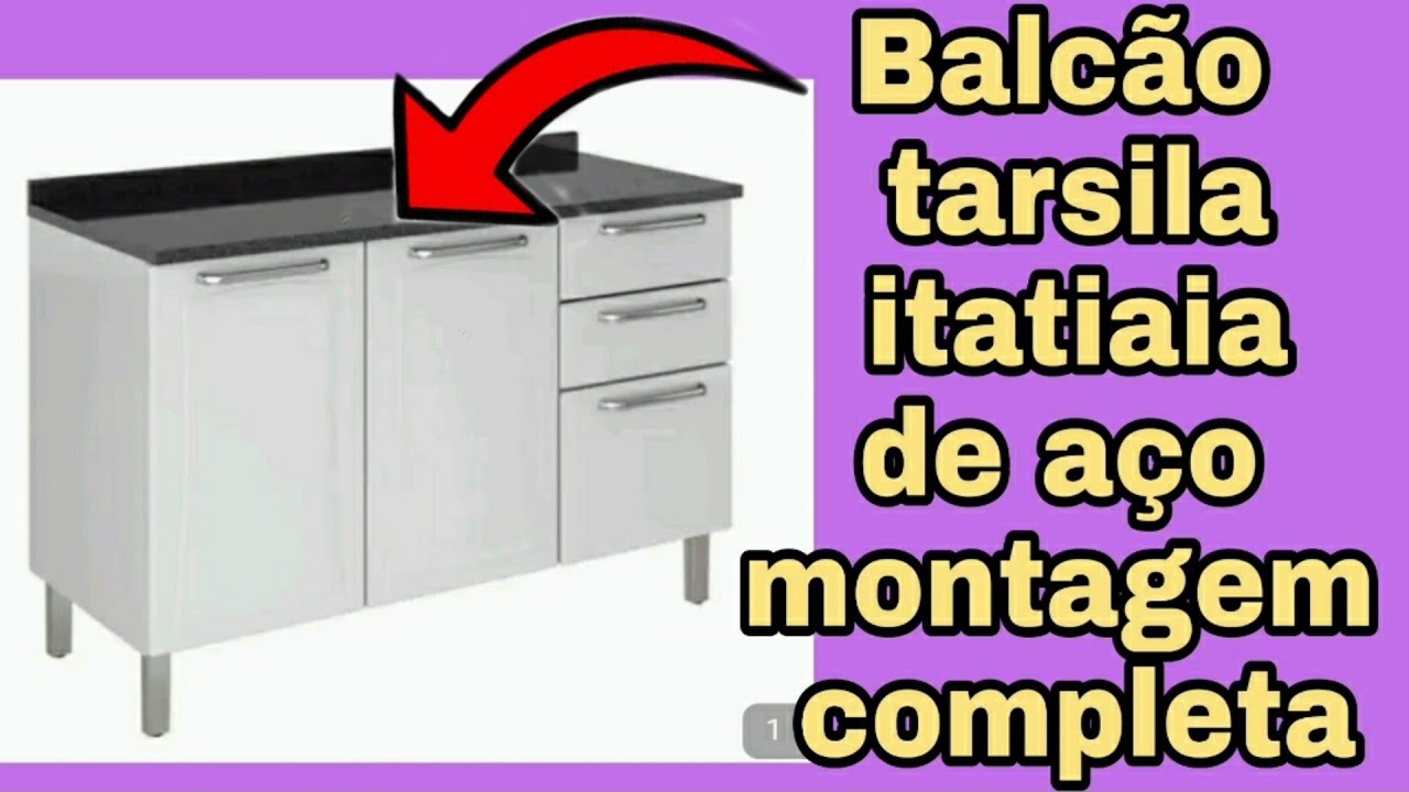 Balcão tarsila itatiaia de 120, montagem completa passo a passo