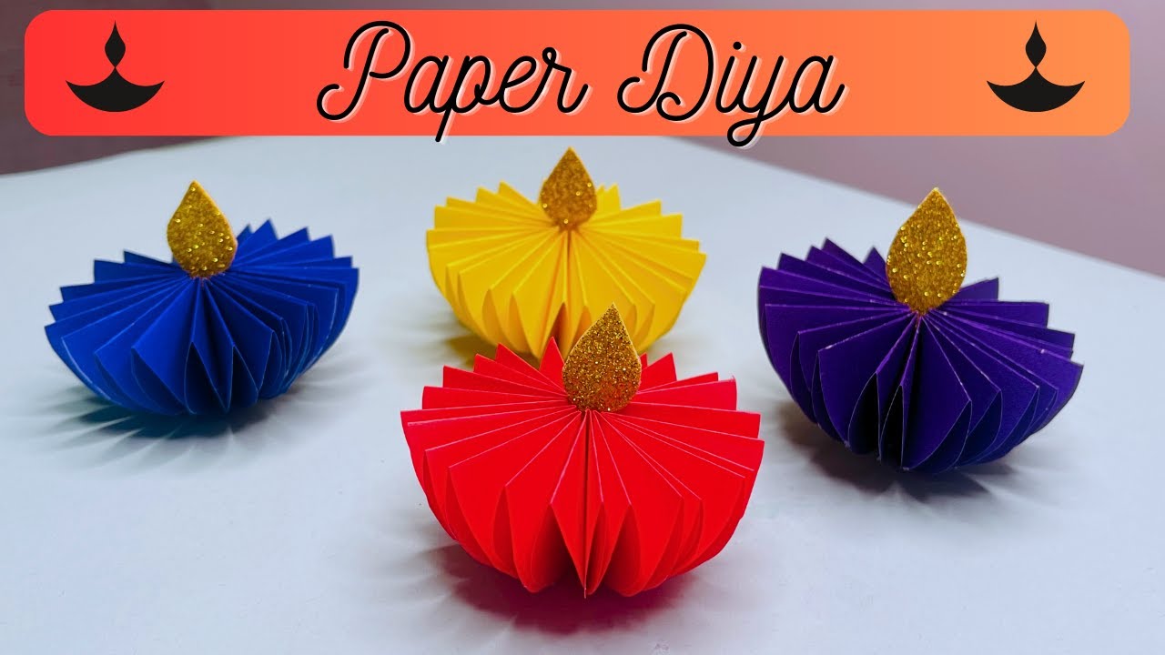 Paper Diya | Diya Making With Paper | Diwali Decoration