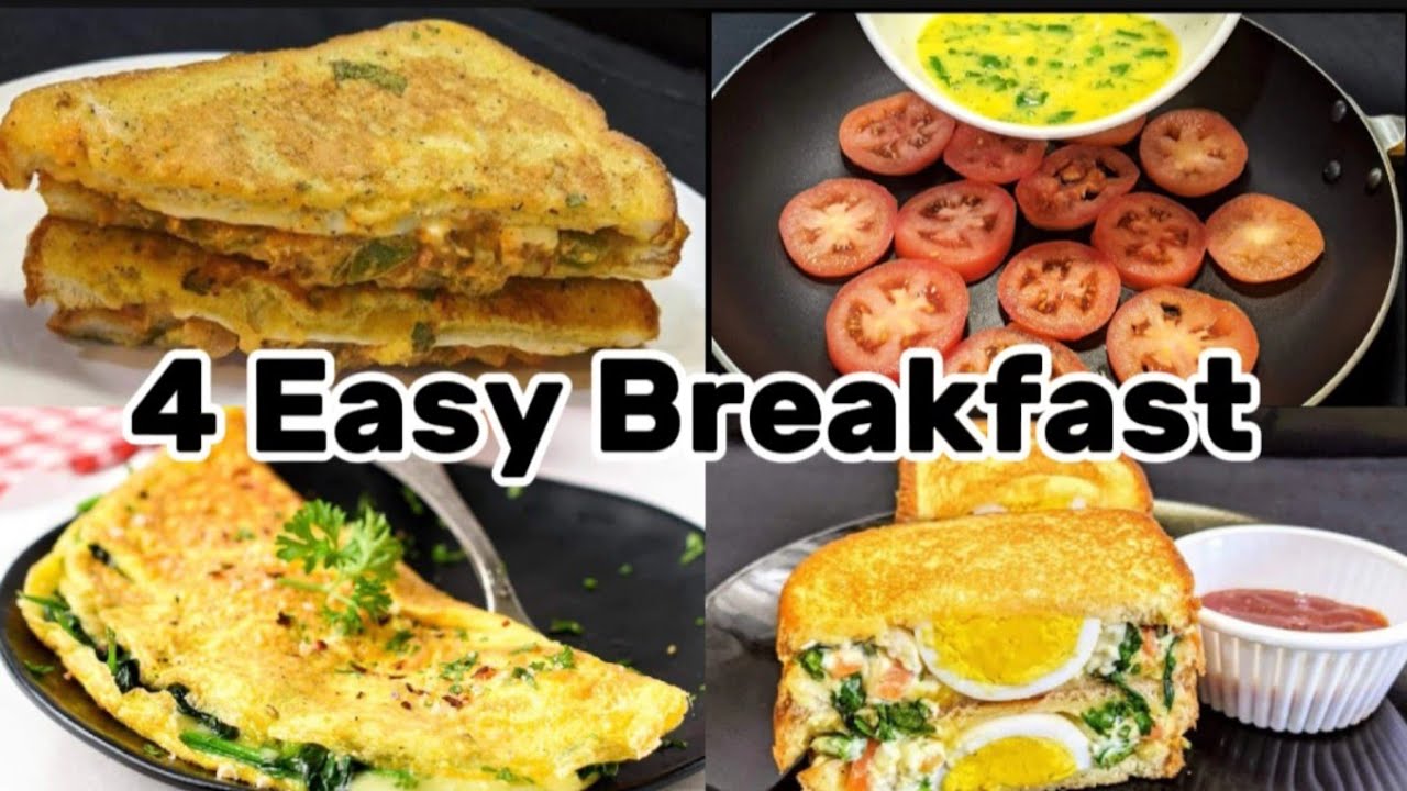 4 Easy Breakfast Recipes  | Quick & Healthy Breakfast Recipes By Pakistani Mom In USA❤️