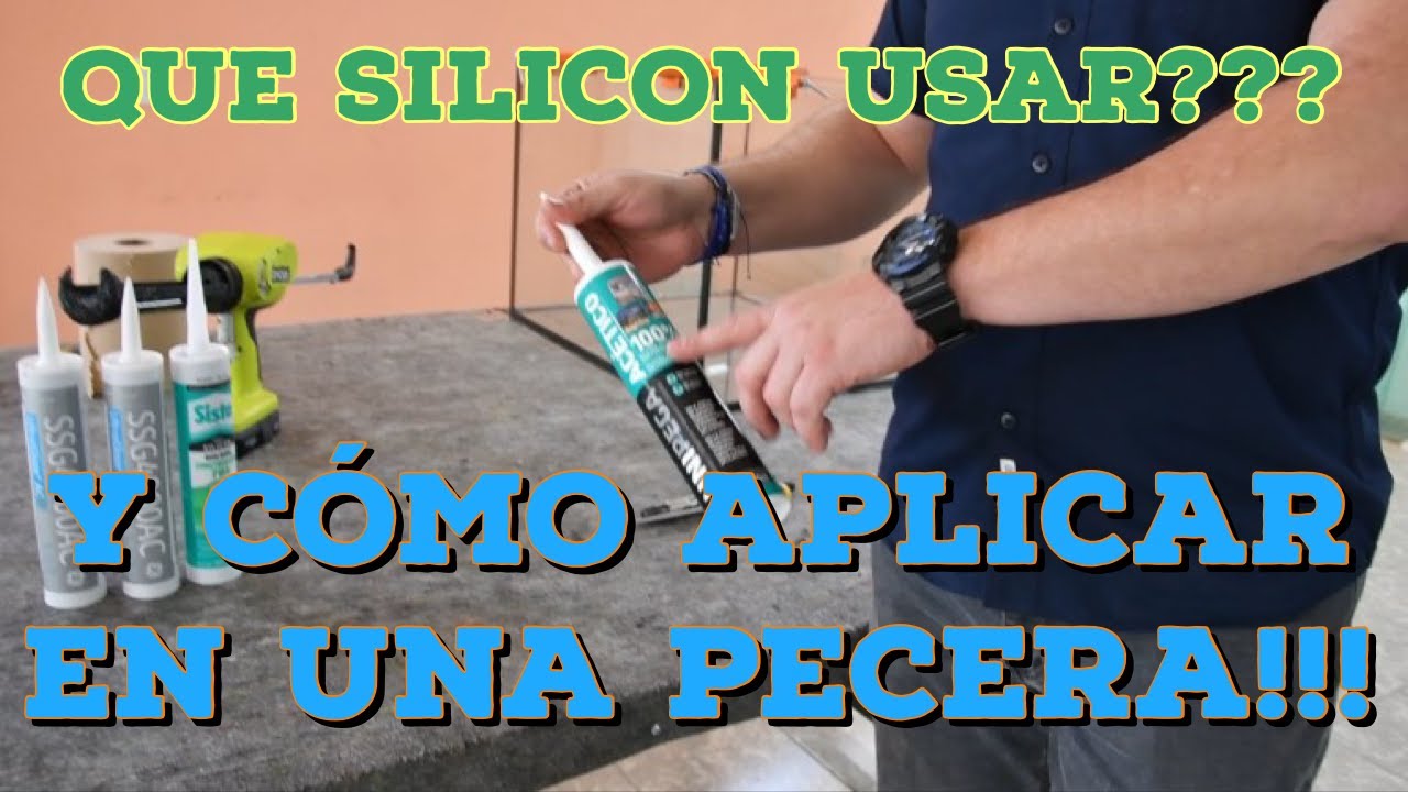 Como Hacer Una Pecera, Que Silicon usar Como Aplicar para Acuario Marino Peceras #Acuario #Marino