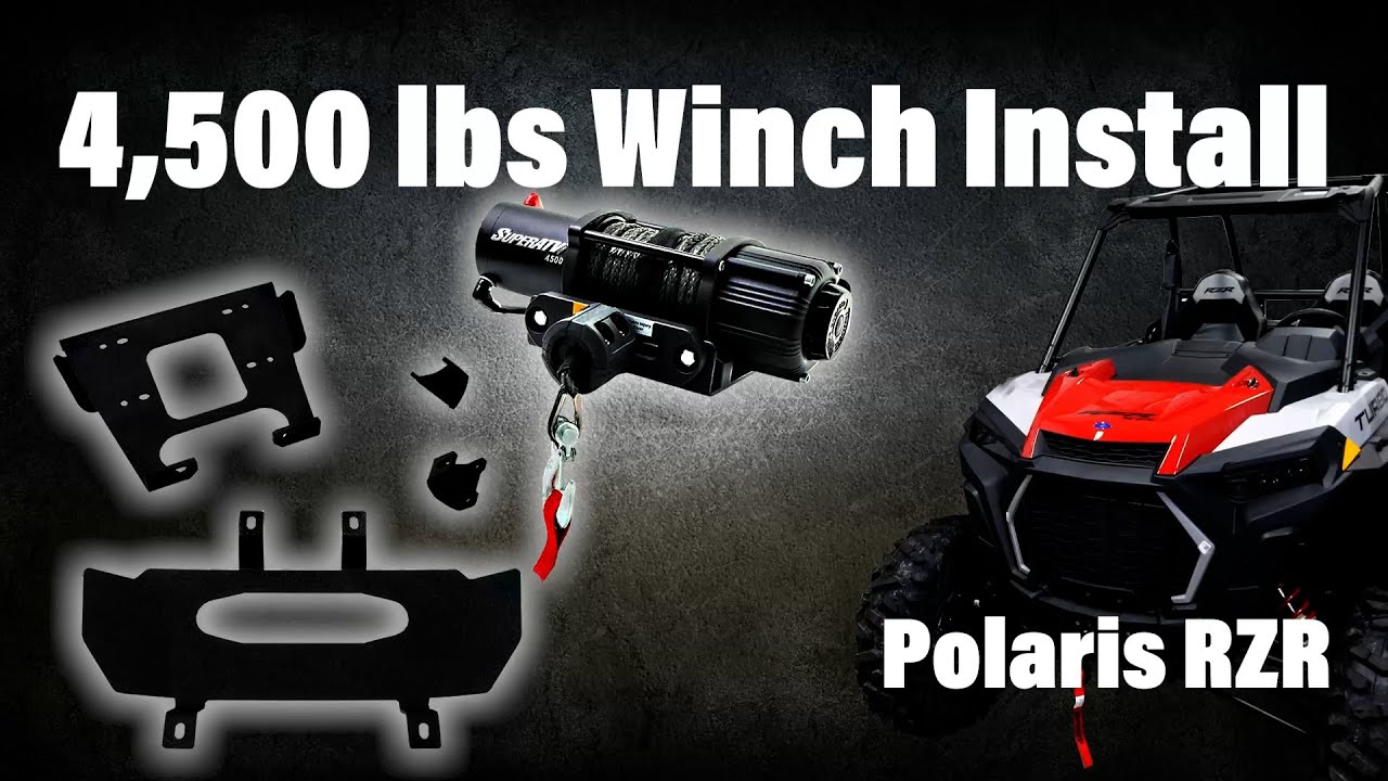 4500lb Black Ops Series Winch Install | Polaris RZR | SuperATV