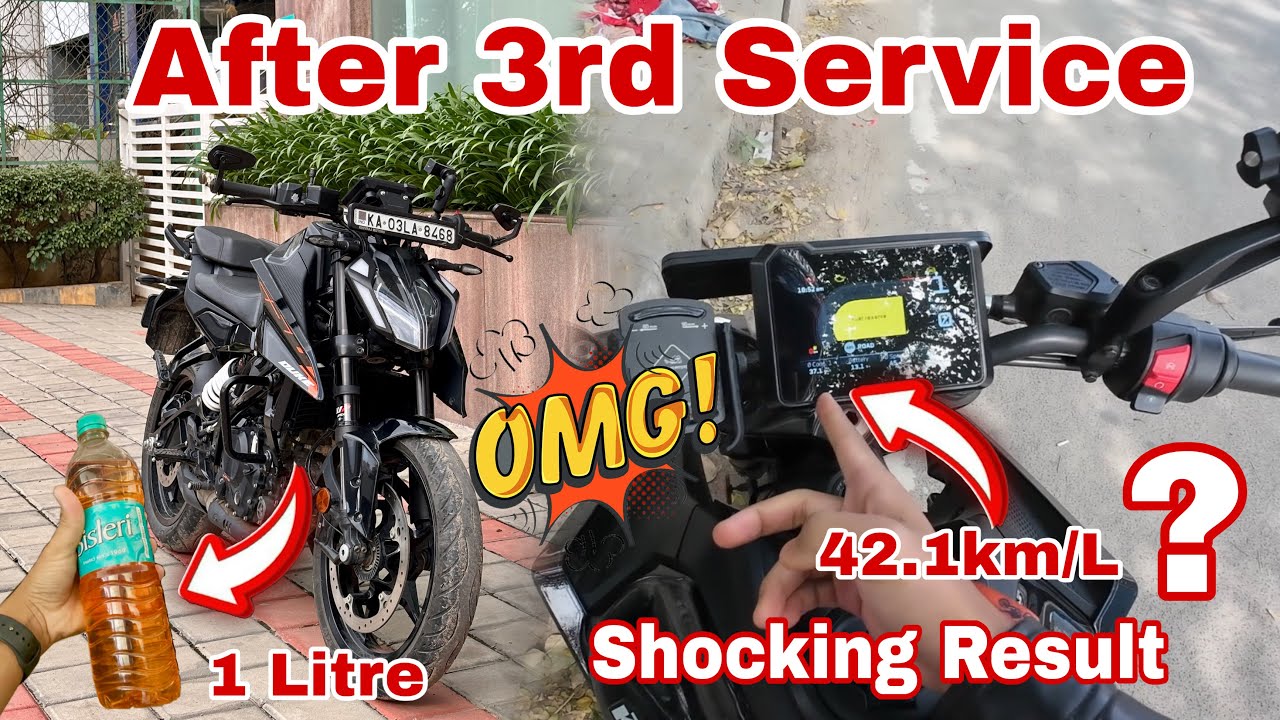 KTM Duke 250 Gen 3 || 1 Litre Mileage Test || After 3rd Service @BhubanVlogs15 
