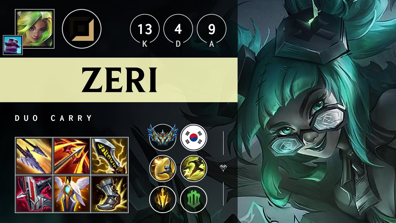 Zeri ADC vs Jinx - KR Challenger Patch 25.13