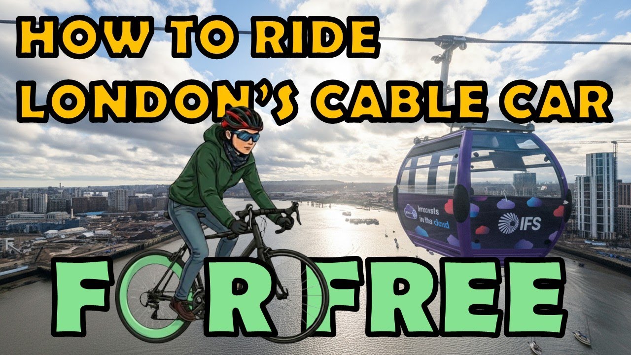 FREE Ride on the London Cable Car 🚡 ***A HACK THAT WORKS 🚲🚲🚲***