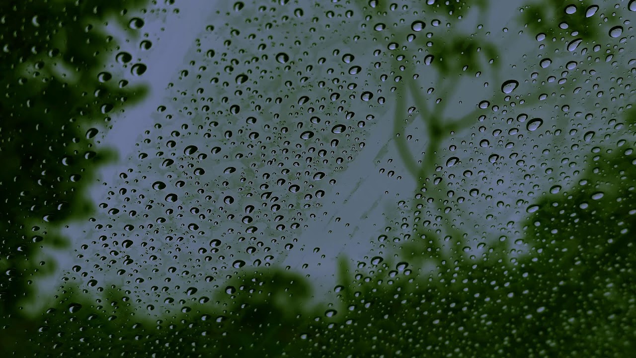 Healing of Stress to Instantly Fall Asleep in Under 5Minutes - Rain Sound On Window with Dark Screen