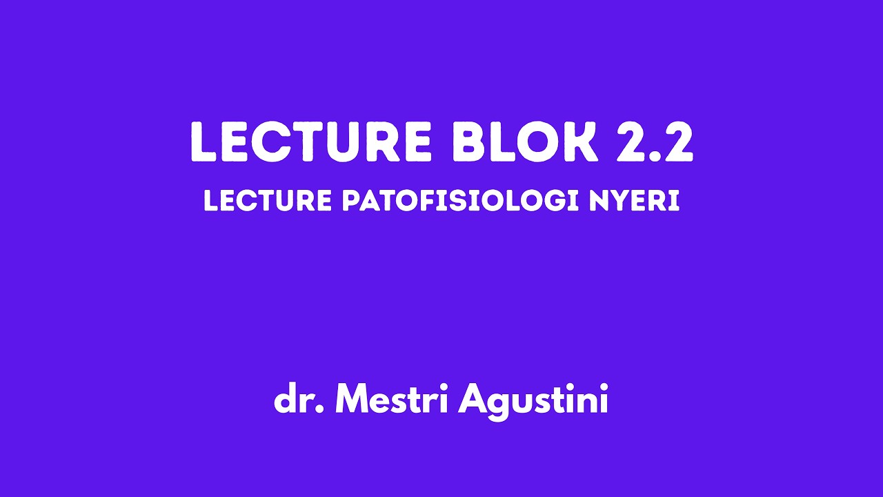 2.2 LECTURE PATOFISIOLOGI NYERI