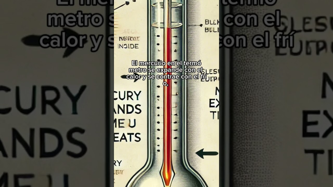 As&iacute; funciona un term&oacute;metro de mercurio #termometro #curiosidades #video