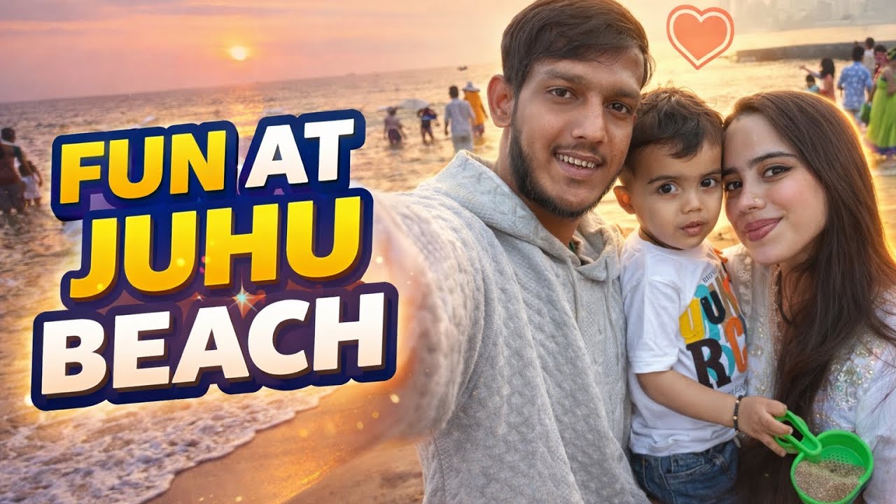 Juhu Beach ghumne gaye 🌊 | First vlog❤️
