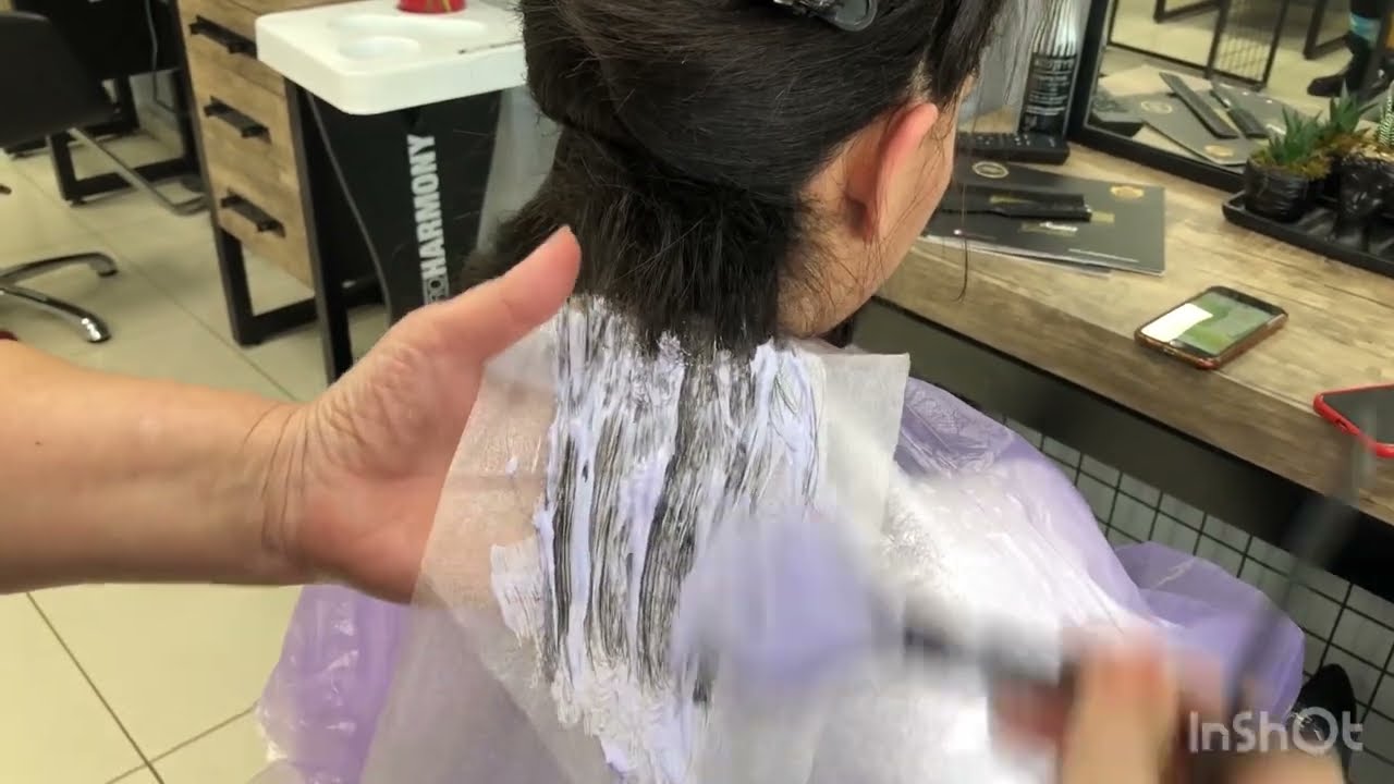 Мрачное/мягкое омбре в темных/шоколадных тонах