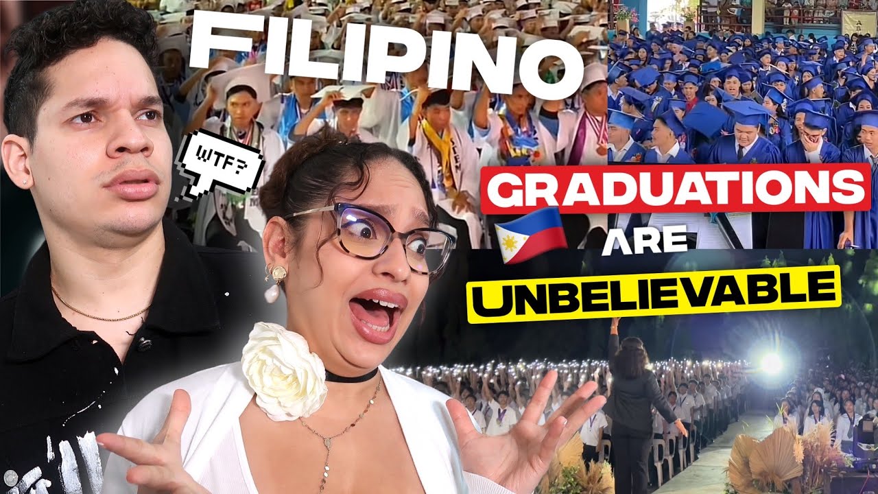 I CAN'T BELIEVE THIS IS REAL! Latinos react to VIRAL Filipino SINGING Graduations