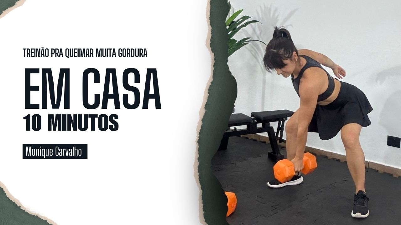 10 Min | Cardiozão pra Secar e Queimar MUITAS Calorias em casa | Mulher Sarada