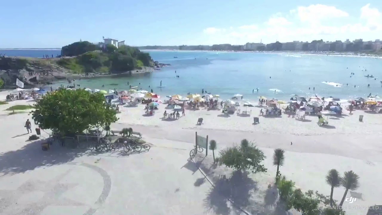 Canto do Forte - Cabo Frio -RJ, Praia do Forte, Canal, Forte S&atilde;o Matheus e Ilha do Japon&ecirc;s-Cabo Frio
