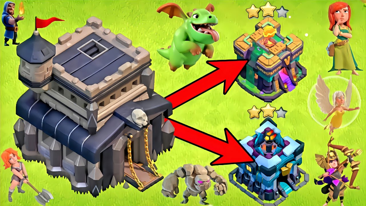 Most Powerful Th9🆚Th13&Th14 2**Attack Strategy 2024/Best Th9 Pushing Strategy