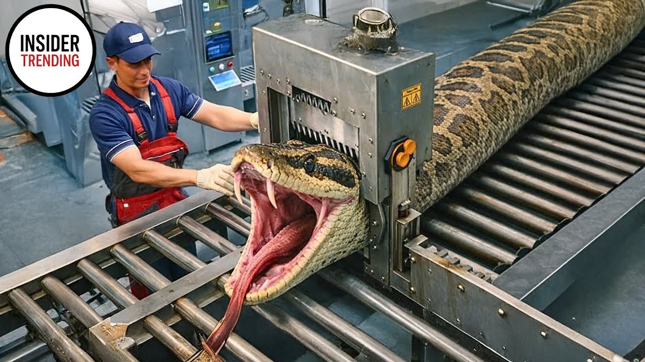 Inside A Mega Factory - Chinese Farmers Harvest Thousands Of Tons Of Snake Skin And Meat Every Week