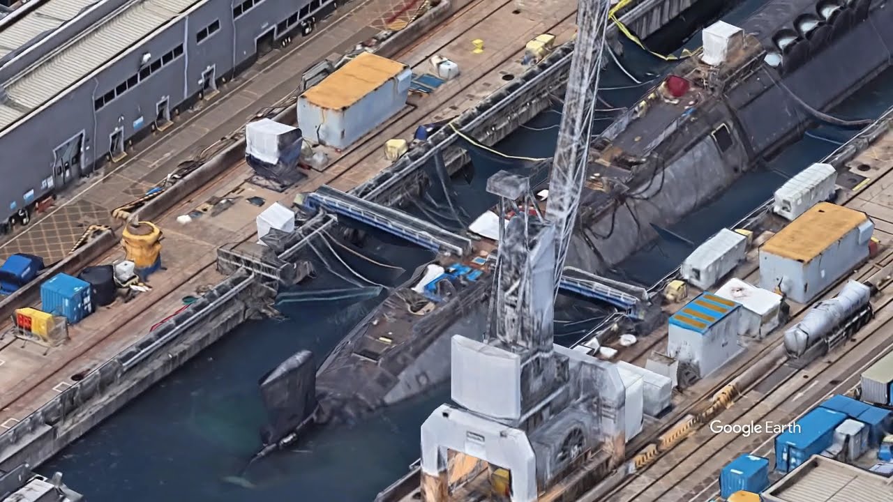 Exploring HMNB Devonport: Vanguard Class Nuclear Submarine in Dry Dock