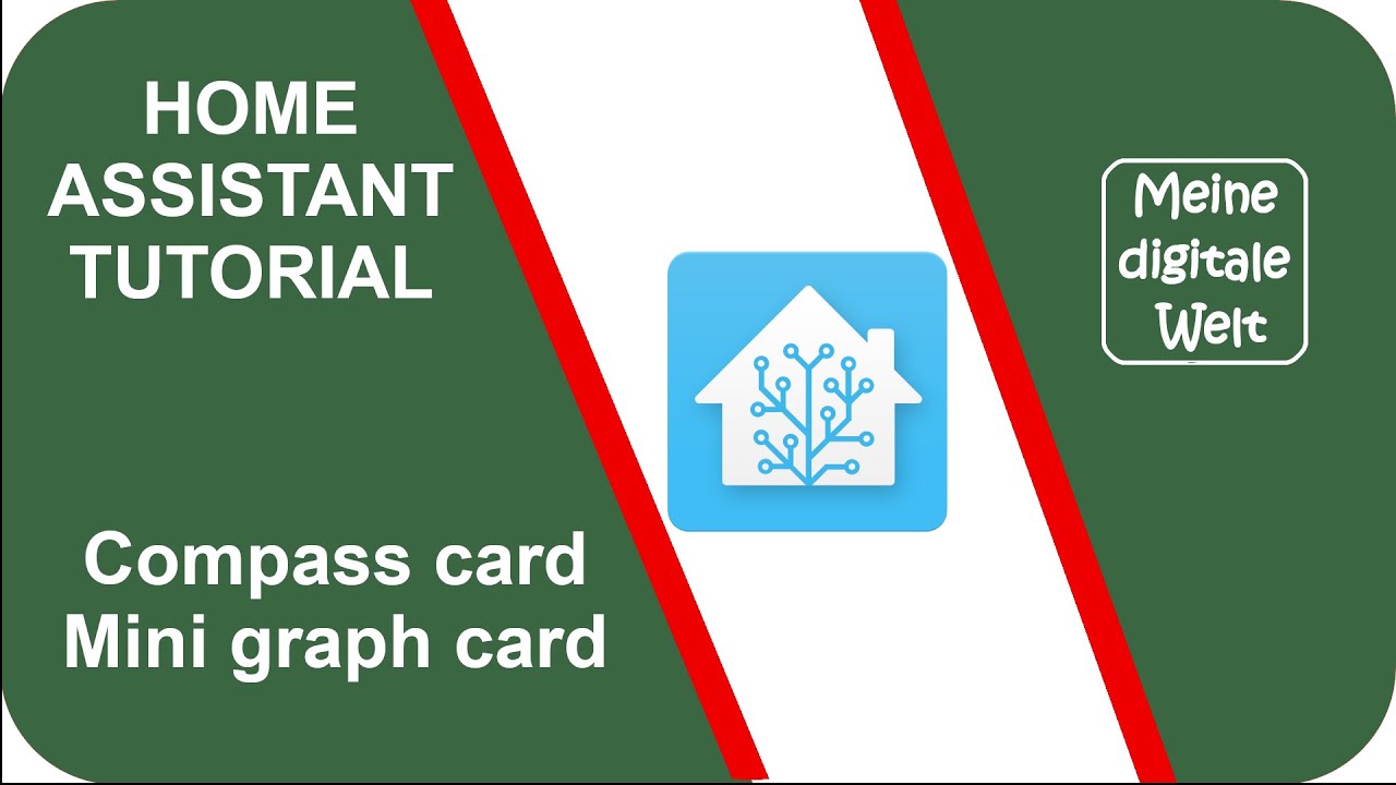 Home Assistant Dashboard Cards - How to install the compass card and mini graph card. (German)