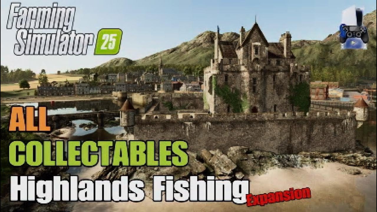 Collectables Highlands Fishing Expansion | FS25 | Console | All 12 Collectables