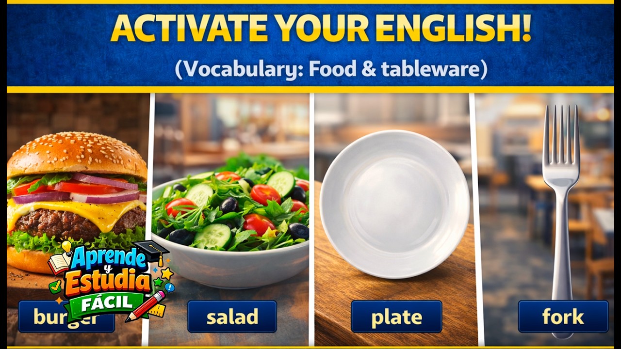 Activate Your English. Vocabulary: Food & tableware | Pedir Comida en Inglés