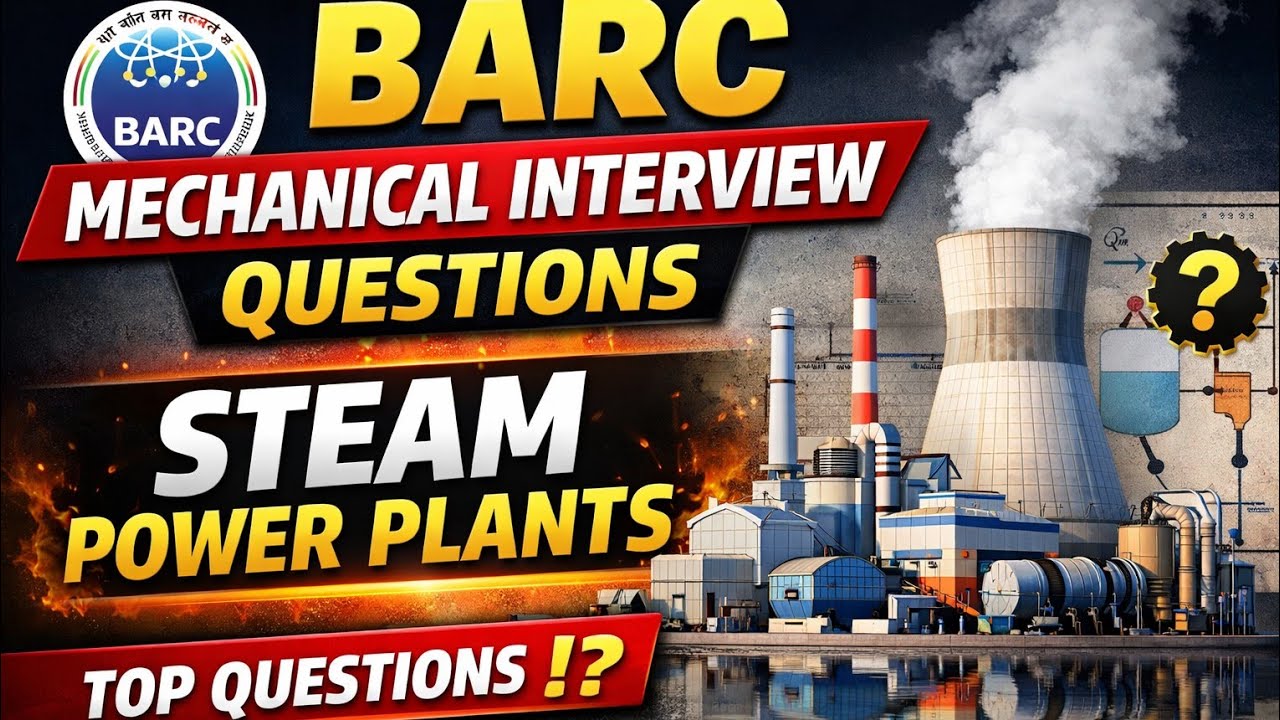 BARC Mechanical Interview Questions | Steam Power Plant Explained Clearly | BARC SO Interview