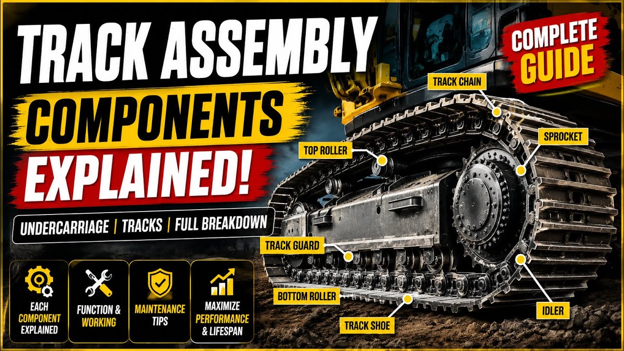 Components inside Track Assemblies : a detailed analysis. #undercarriage #tracks #crawler