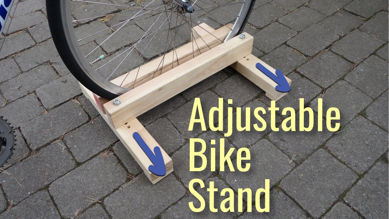 Adjustable bike stand that fits most bikes