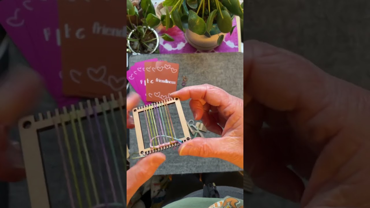 Weaving on our Mini Loom (Mini Loom video 2)