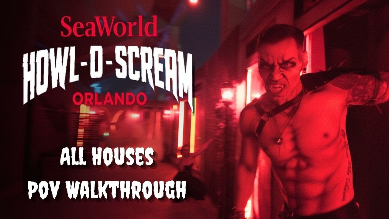 Howl O Scream Orlando 2025 | POV Walkthrough All Five Haunted Houses + Scarezones
