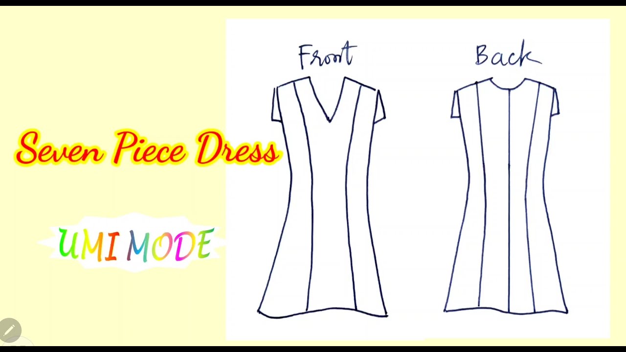 U113 - Seven Piece Dress - Đầm Bảy Mảnh