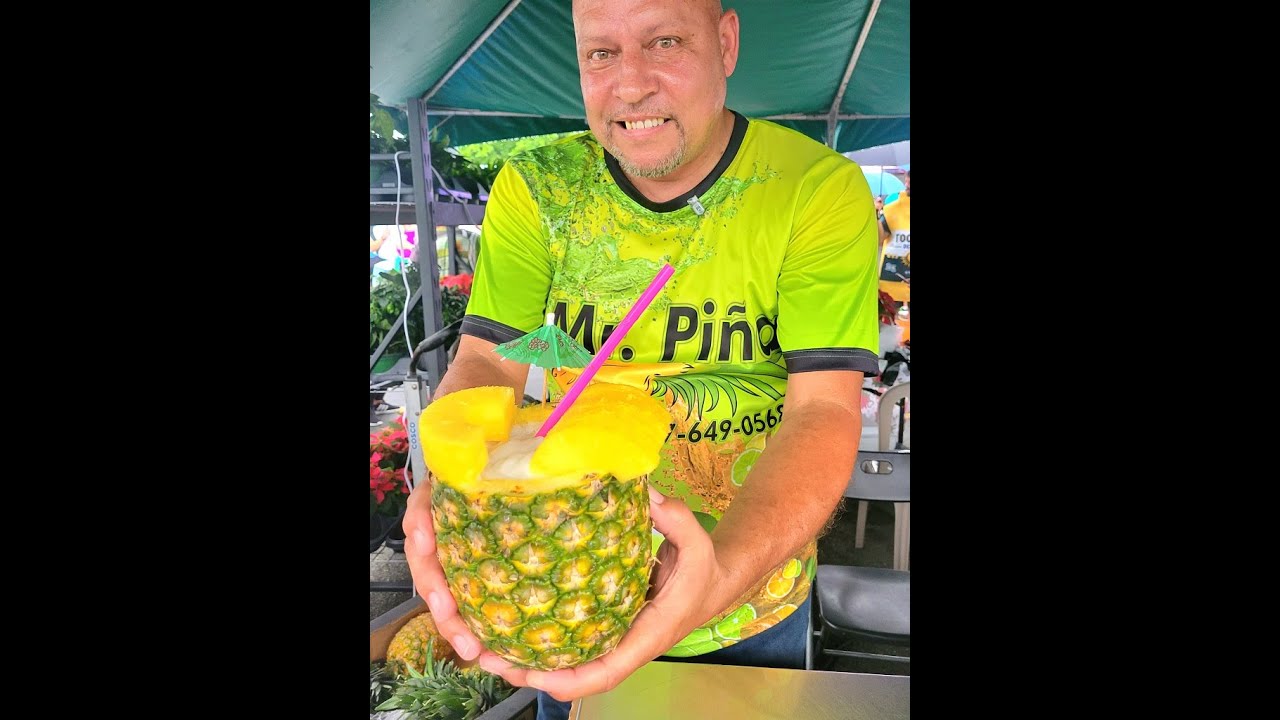 la Pi&ntilde;a Colada 🍍🍍😍 de Mr Pi&ntilde;a 👴🍍una Pi&ntilde;a Rellena de Pi&ntilde;a Colada ❤️🇵🇷