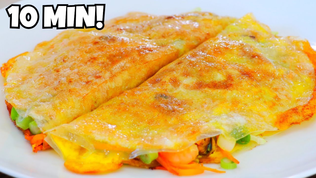 10-Min Crispy Rice Paper Seafood Omelet Recipe&mdash;SECRET Revealed!