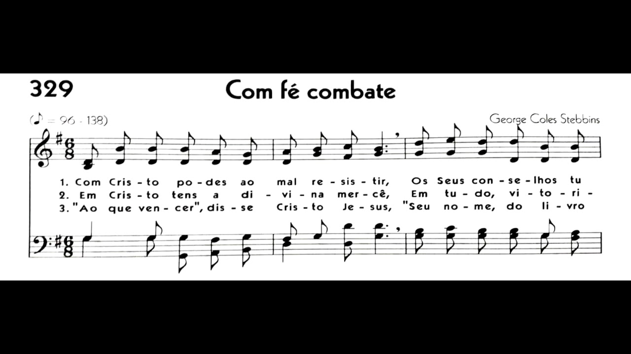 Hinário 5 CCB - Hino 329 - Com fé combate - Strings - Teclado Yamaha PSR S670