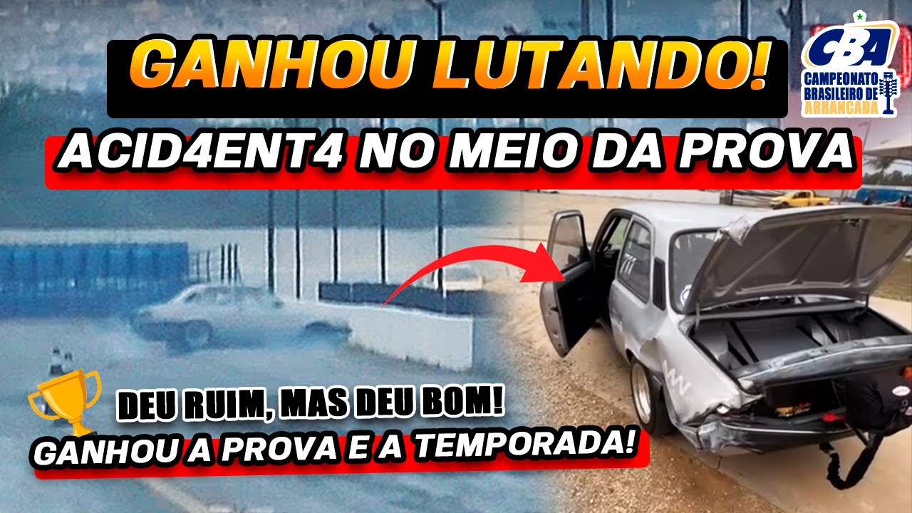 Ganhou na raça! Mesmo após acidente, arrumou o carro em tempo recorde, ganhou a prova e a temporada!