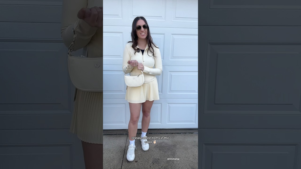 ⁠@lululemon  butter cream define cropped jacket!!! 💛 #lululemon #lululemoncreator