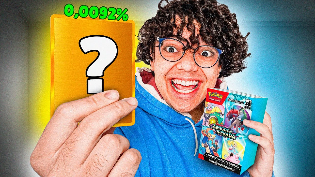 PEGUEI A CARTA POKEMON MAIS RARA DA NOVA COLEÇÃO AMIGOS DE JORNADA