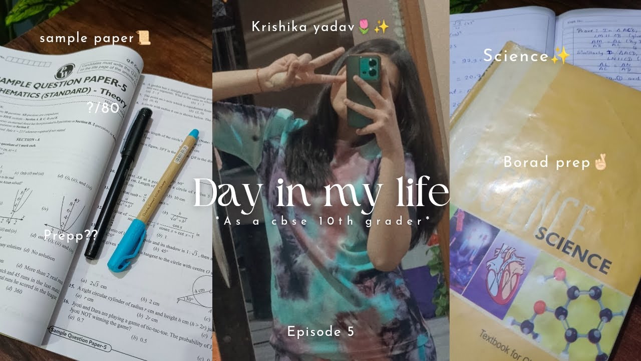 Day in my life📚✨l *as a cbse 10th grader*🫶🏻l board in just 15 days🥲l krishika Yadav🌷|
