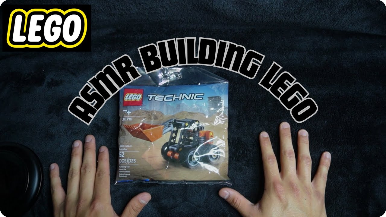 ASMR -Building LEGO Technic Skid Steer Loader for extreme Relaxation! #lego #asmr #viralvideo #sleep