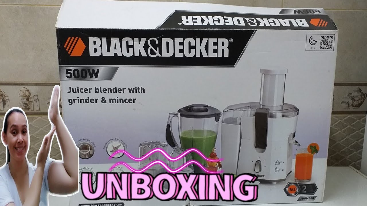 UNBOXING BLACK AND DECKER 500W JUICER BLENDER W/ GRINDER & MINCER || BISAYA 🇵🇭