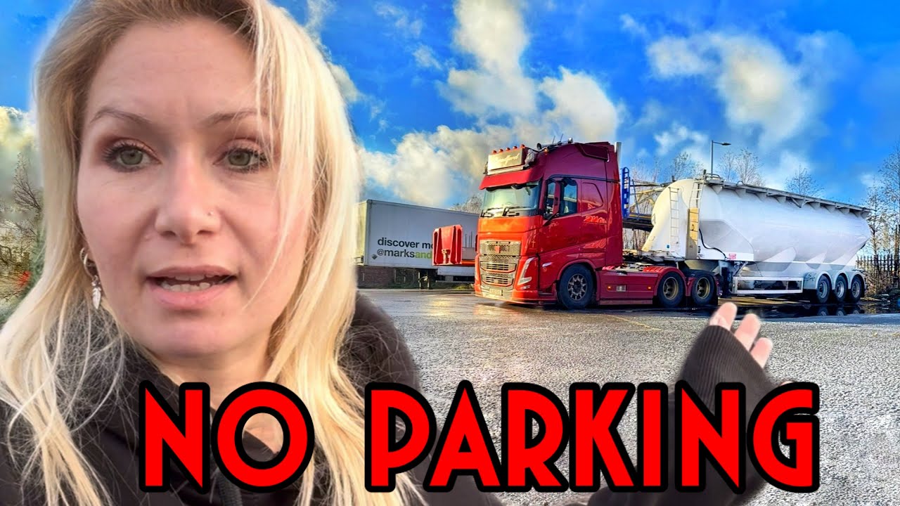 THE SHOCKING STATE OF TRUCK PARKING IN THE UK | FORCED TO RUN OVER MY TIME 