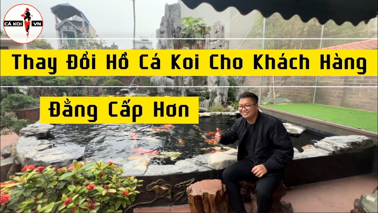 Thay Đổi Bể Cá Koi Cũ Trở Nên Đẳng Cấp Hơn !