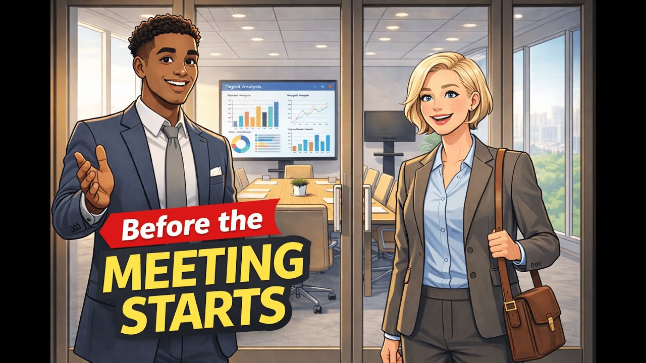Before the Meeting Starts | Real Business English Conversation