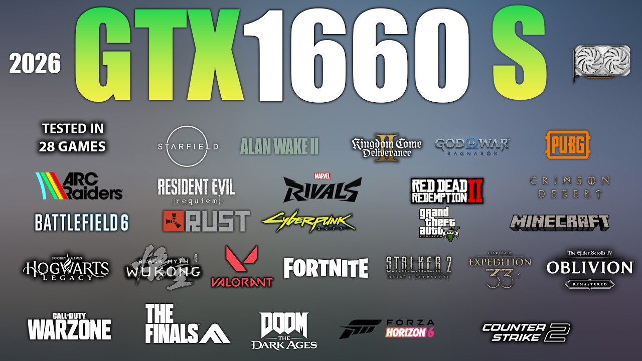 GTX 1660 Super - Gaming Test In 2026